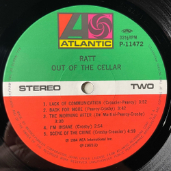 Винтажная виниловая пластинка LP Ratt Out Of The Cellar (Japan 1984) (Obi) She Wants Money