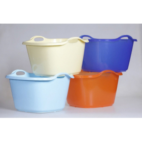 Таз 28 л. 440*440 мм. h=255 мм. квадрат. п/п цвет в ассортименте