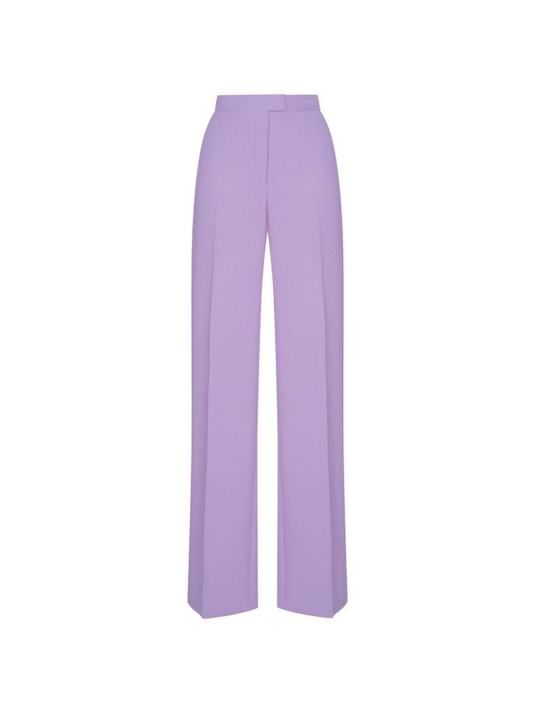 Брюки прямого кроя из крепа