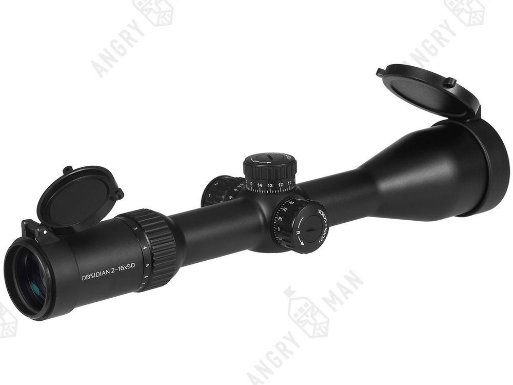 Прицел Obsidian 2-16x50, SF, сетка 31 (Half MD), подсветка красная, 30мм, 1/4 МОА, IPX7, 742г, Gaut