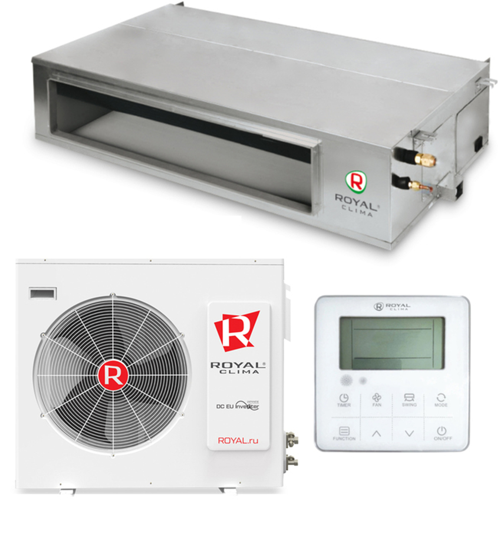 Сплит-система кондиционер канальный Royal Clima CO-D 24HNI/CO-E 24HNI на 70 м²