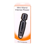 Черный мини-вибромассажер MINI WAND INTENSE POWER - 13,5 см. (Цвет: черный)
