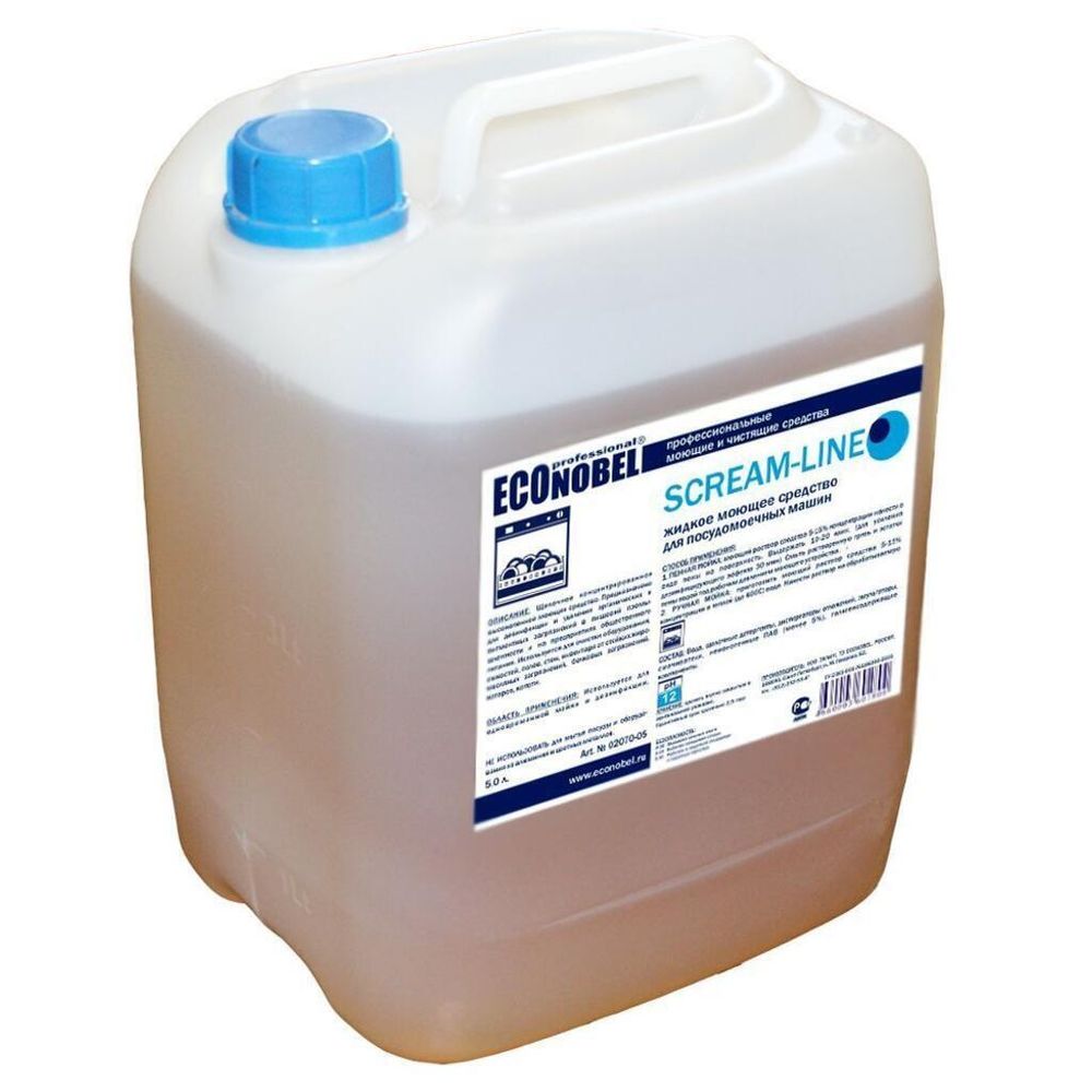 Scream Line Econobel жидкое моющее средство для посудомоечных машин, 5 л