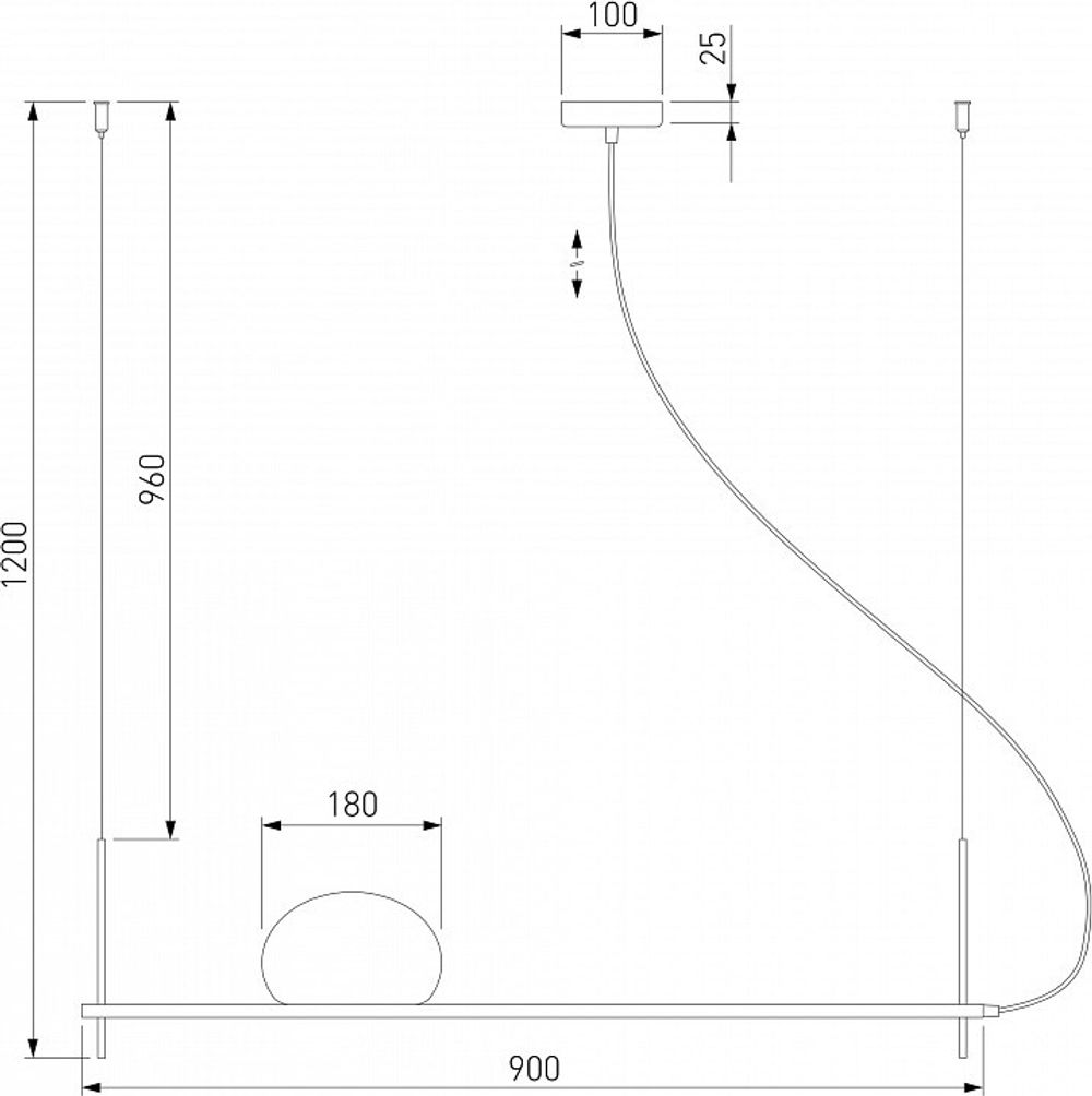 Подвесной светильник Eurosvet Stair 70145/1 латунь