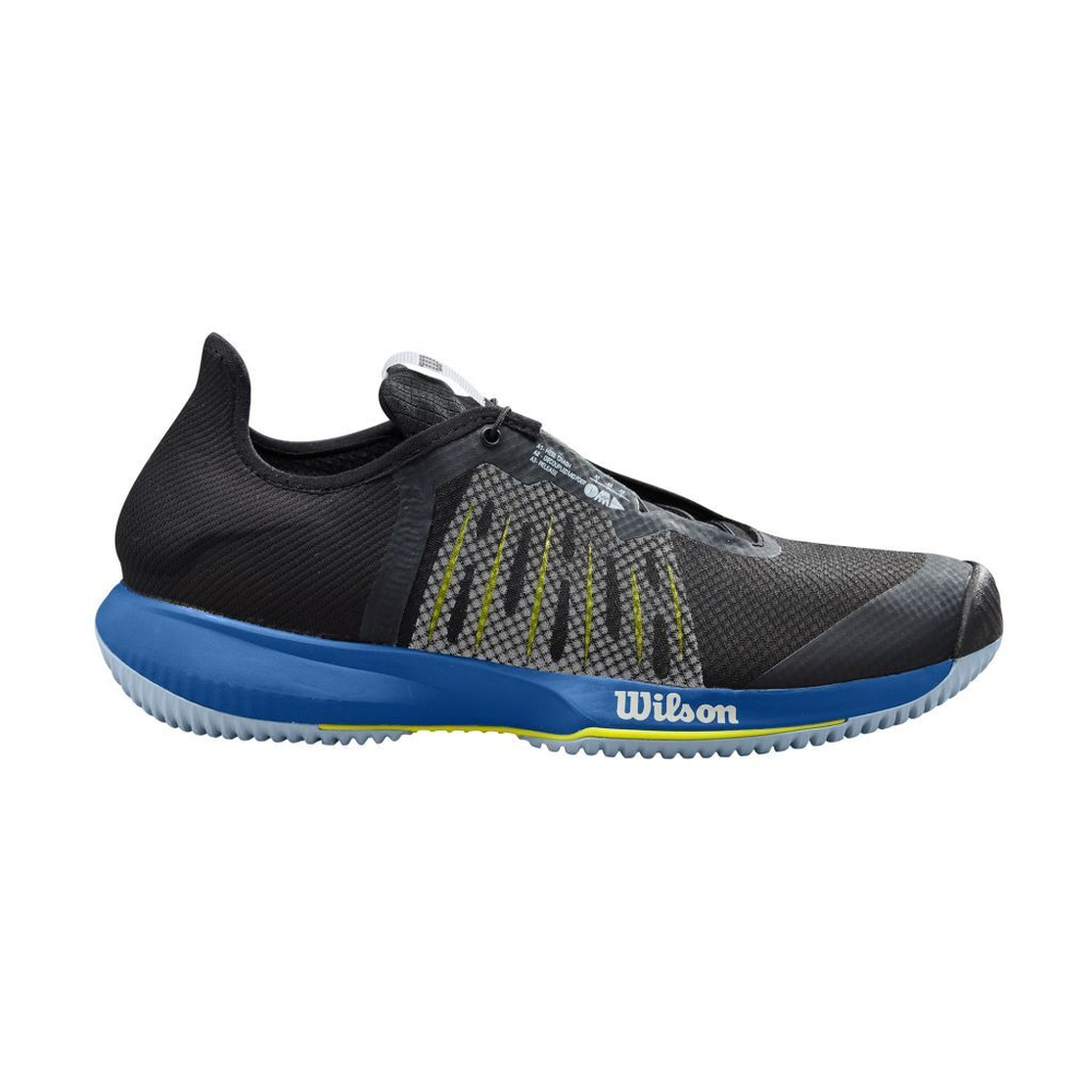 Мужские кроссовки теннисные Wilson Kaos Rapide M - black/classic blue/sulphur spring