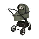 Детская универсальная коляска Adamex Spark 2в1 - Salvia Velvet (Зеленая ткань, черная рама)