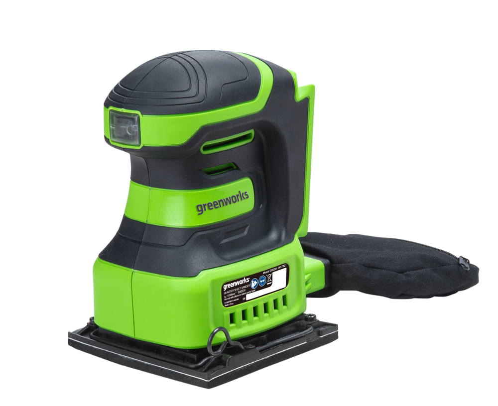 Плоскошлифовальная машина аккумуляторная Greenworks G24SS14, 3100507,24 В, без АКБ и ЗУ
