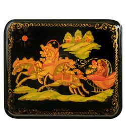 Народные промыслы ШК-16/17-B Шкатулка «Тройка»