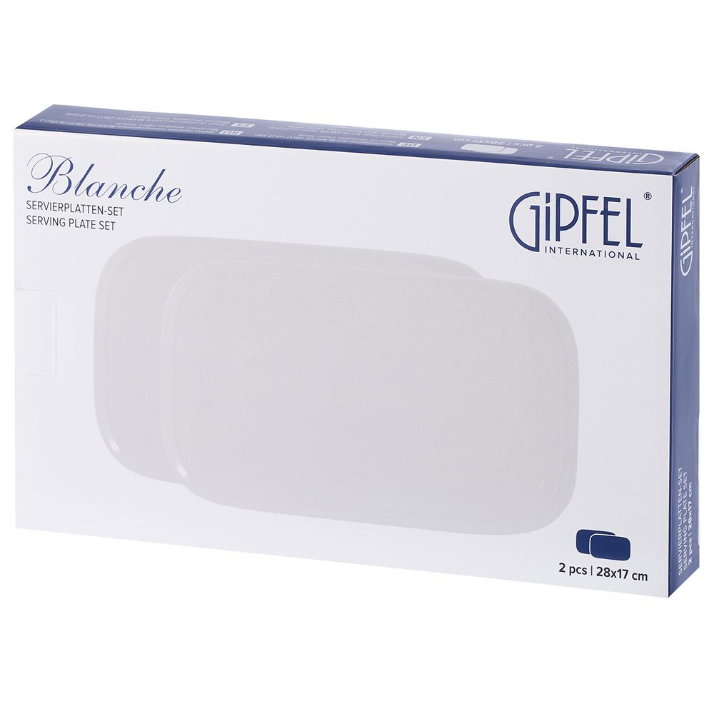 Набор тарелок сервировочных Gipfel Blanche 52669 28х17 см