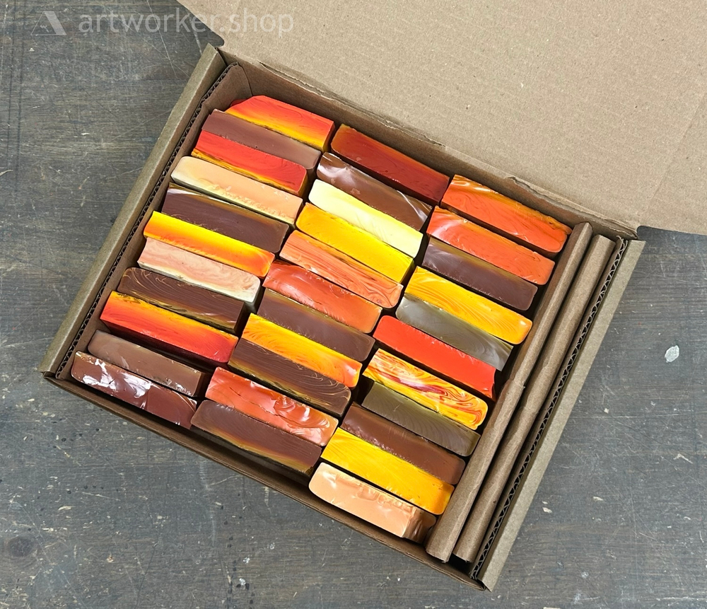 BOXSET FIRE (5кг) - набор смальты в кирпичиках