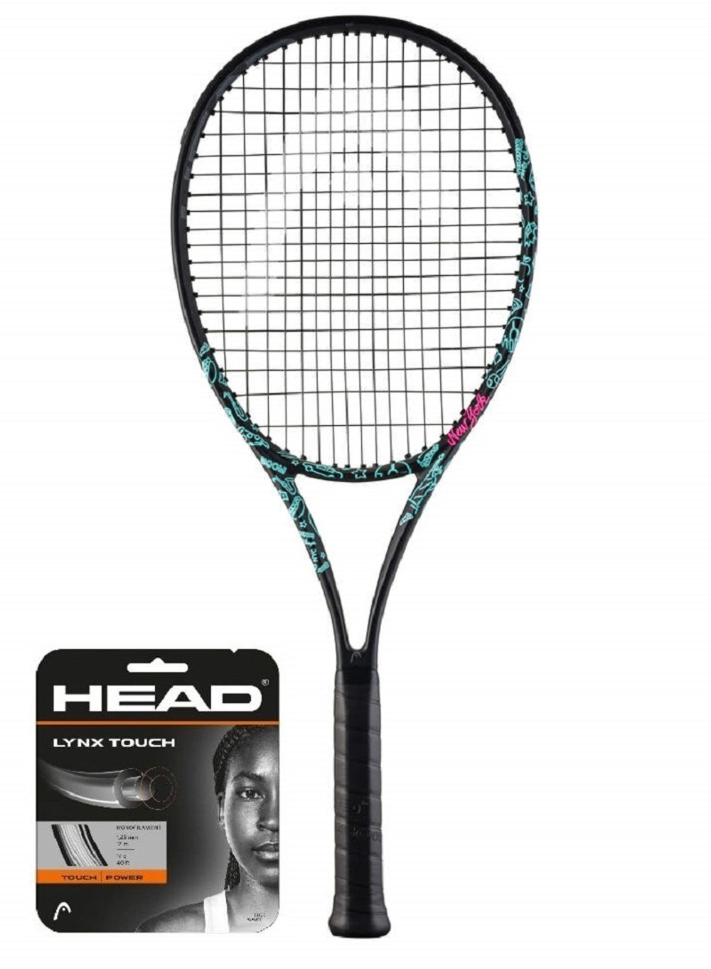 Теннисная ракетка Head Boom MP Neon 2025 + струны