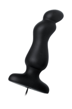 Чёрная анальная втулка G Point D-PENG с пультом - 12,3 см. (Цвет: черный)