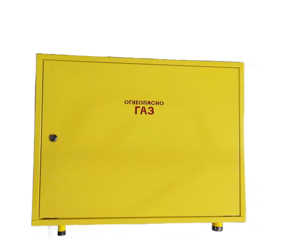 Шкафной газораспределительный пункт ГРПШ-ОХТА-РС-50-2-НН-Ф-П3 (желтый)