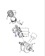 Вкладыш шатунный 22U116563000