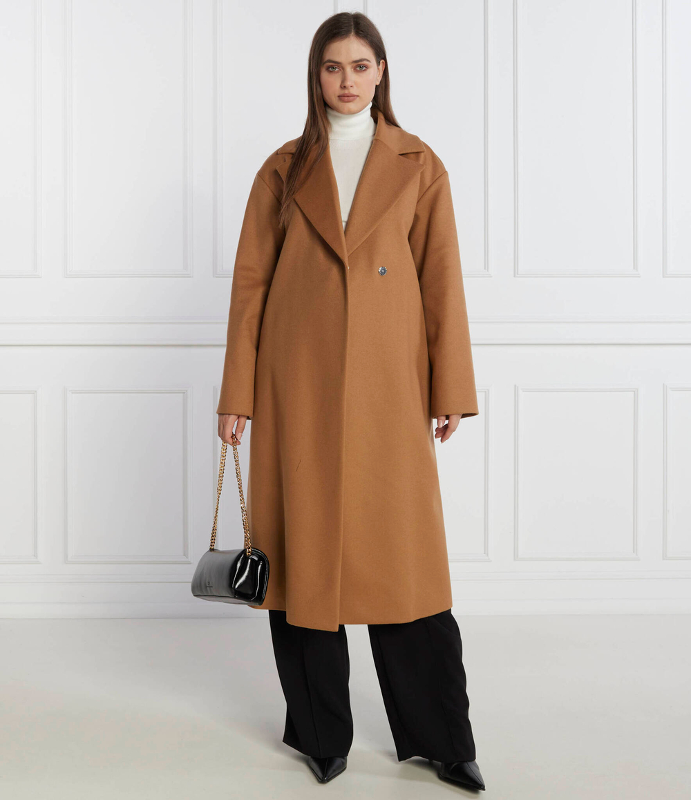 Хлопковое пальто mabellina HUGO - светло-коричневый(50504663)