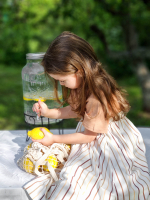 Юбка удлинённая Mjölk Ecru Stripes