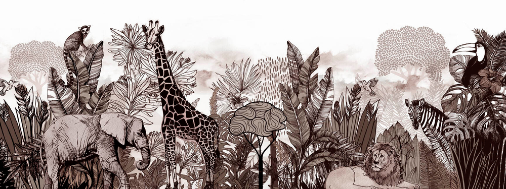 Дизайнерские обои Wall Street Zoo