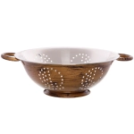 Дуршлаг из нержавеющей стали 3л 26см с 2-мя ручками цвет Антик