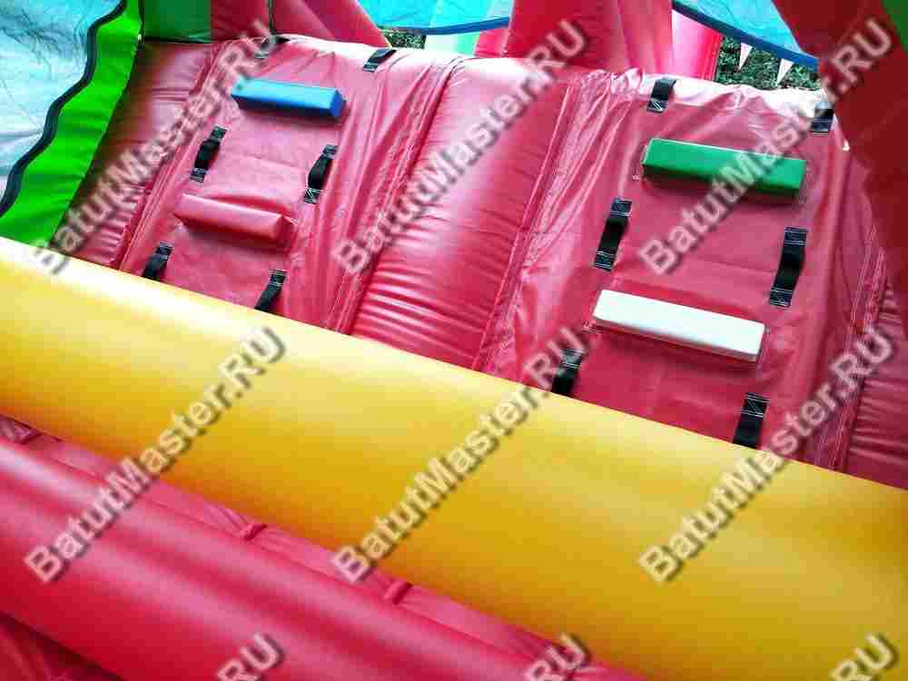 Коммерческий надувной батут "Тоннель Крокодил"