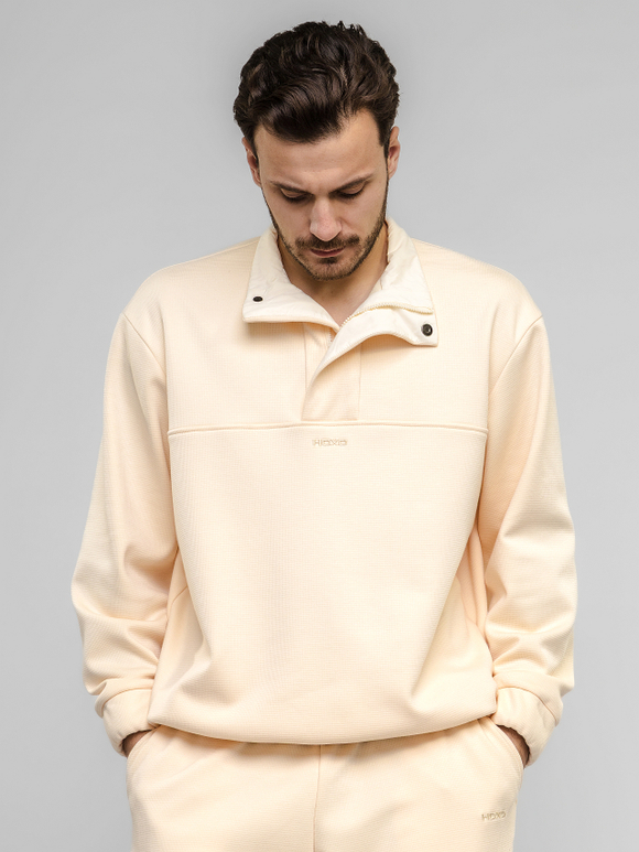 Свитшот джерси-флис, мужской, цвет "Кремовый мёд"