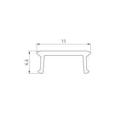 Экран COMFORT10-V-FANTOM-2000 OPAL (Arlight, Пластик) 052559