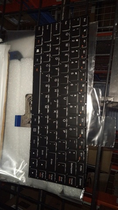 Клавиатура для Ноутбука Lenovo LenovoYoga 700 700-14ISK с подсветкой, раскладка - английская, черная (25215033)