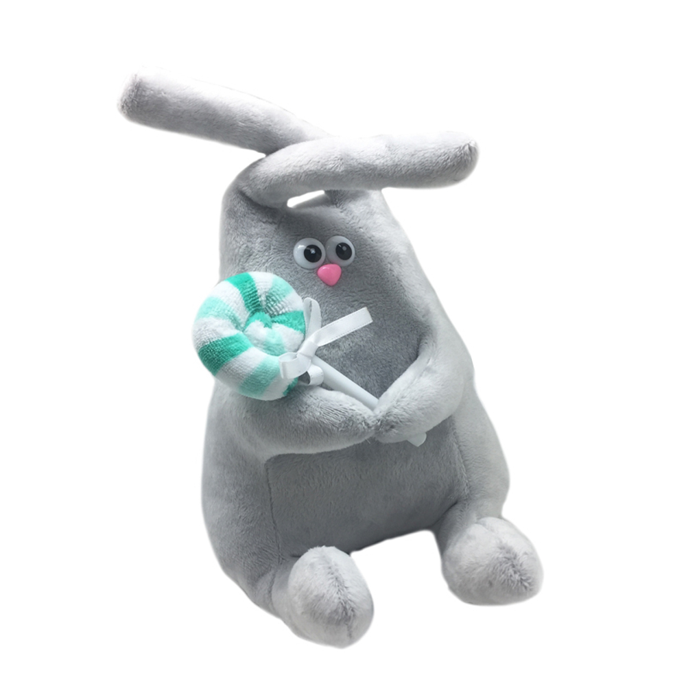 Мягкая игрушка "Зайчик с леденцом"