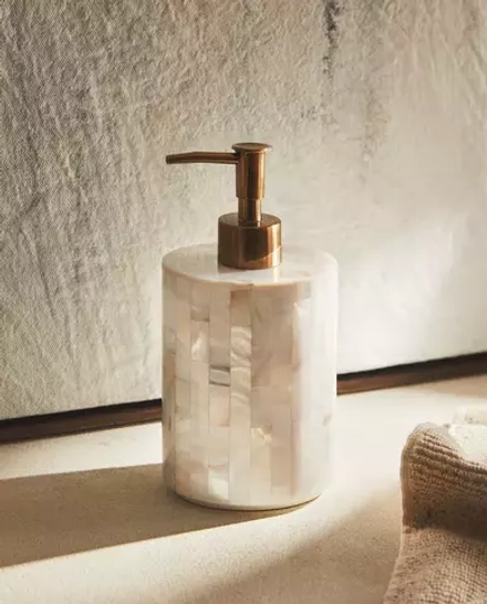 ZARA HOME ДОЗАТОР ДЛЯ МЫЛА С ЭФФЕКТОМ ПЕРЛАМУТРА