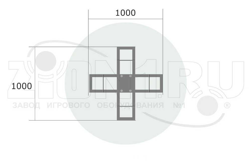 Закладная деталь для каруселей КР013