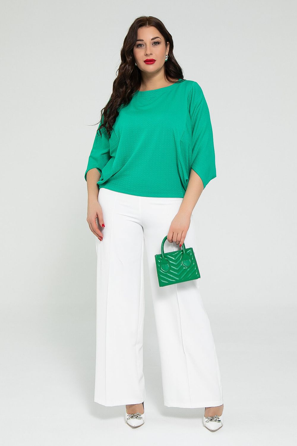 Блуза Шармель (зеленая) Б12913-16М LT Collection