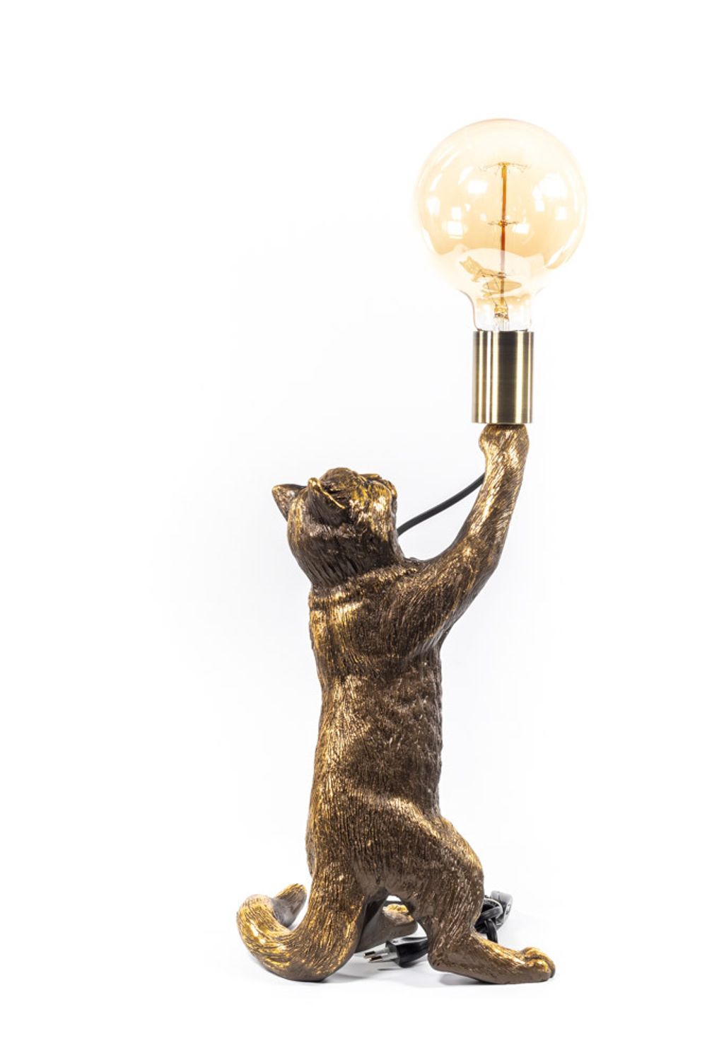 Настольная лампа Кот Эдисон Бронза