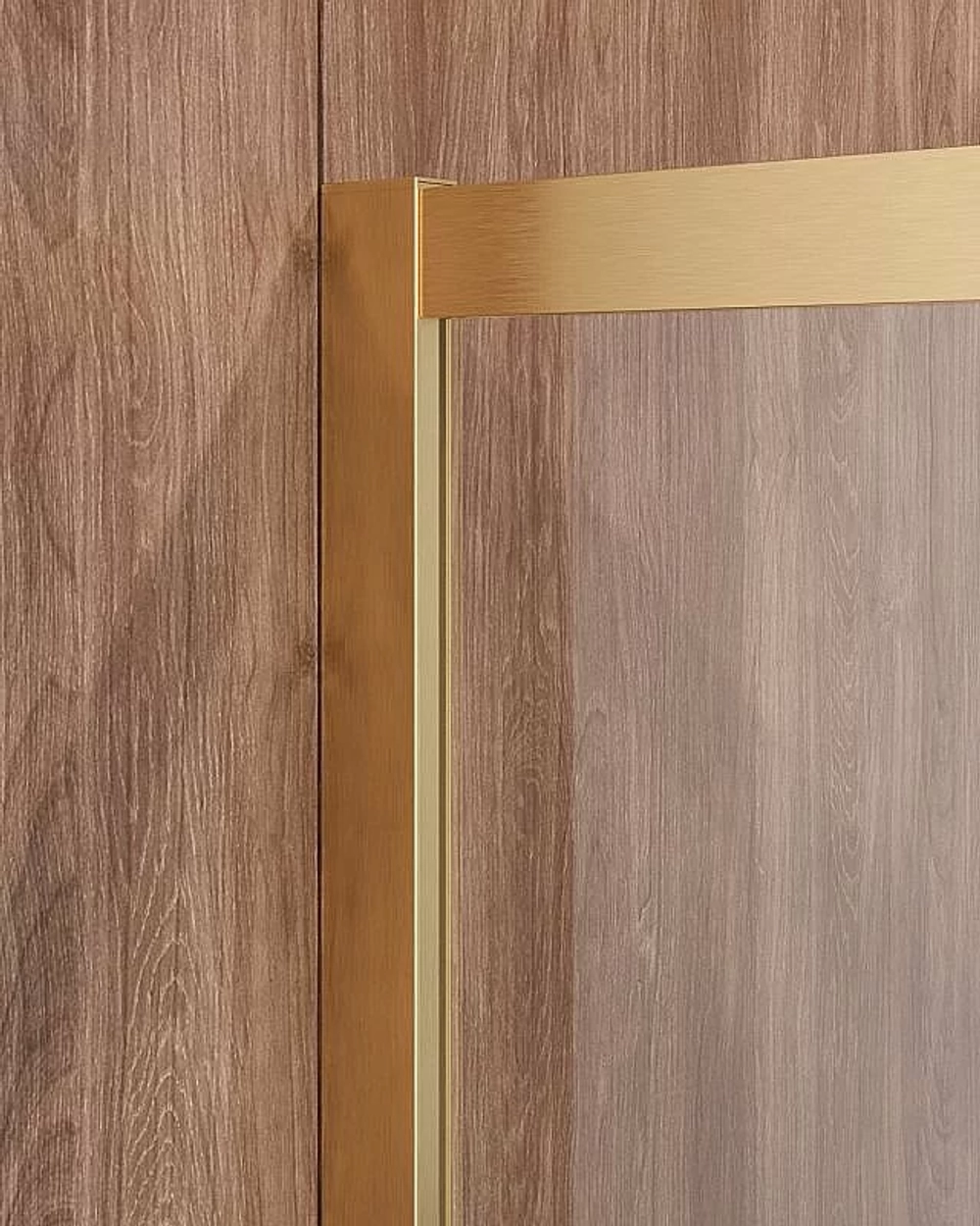 Душевой уголок Cezares Molveno 90x90 Molveno-R-1-90-C-BORO-IV стекло прозрачное/профиль матовое брашированное золото