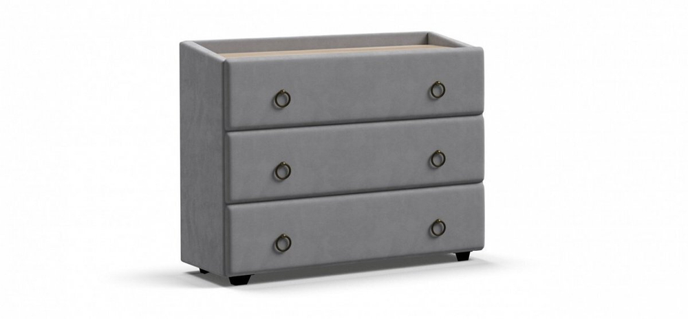 Комод Босс Классик велюр Монолит сталь, сонома(последний экземпляр)