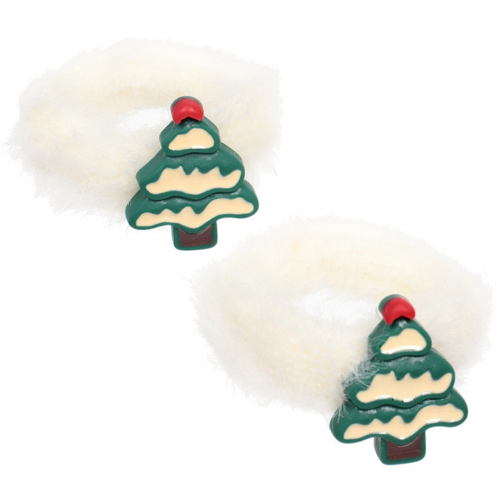 Резинки для волос детские 2шт «КАРОЛИНА - Елка», цвет как на фото, 4.5*5см