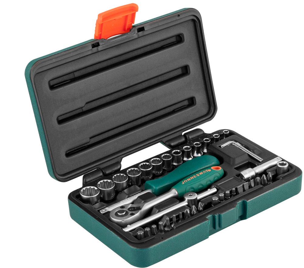 S68H2141S Набор головок торцевых 1/4"DR Super Tech, 41 предмет