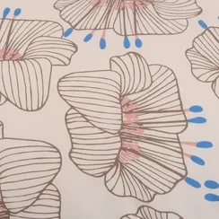 Набор из двух наволочек из сатина с принтом "Цветы" Prairie 50х70 см