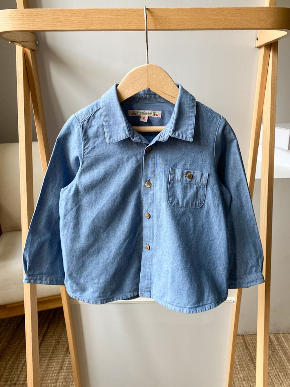 Джинсовая рубашка Bonpoint, 92