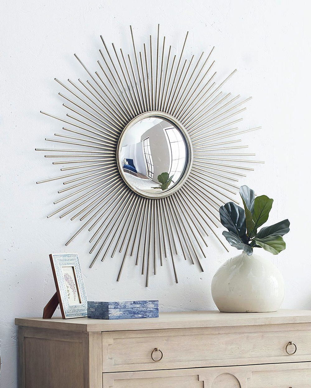 Зеркало в раме "Брук" Серебро