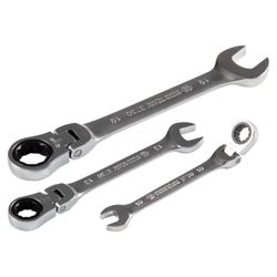 KING TONY (12006MR) Набор комбинированных трещоточных ключей, 10-19 мм, 6 предметов