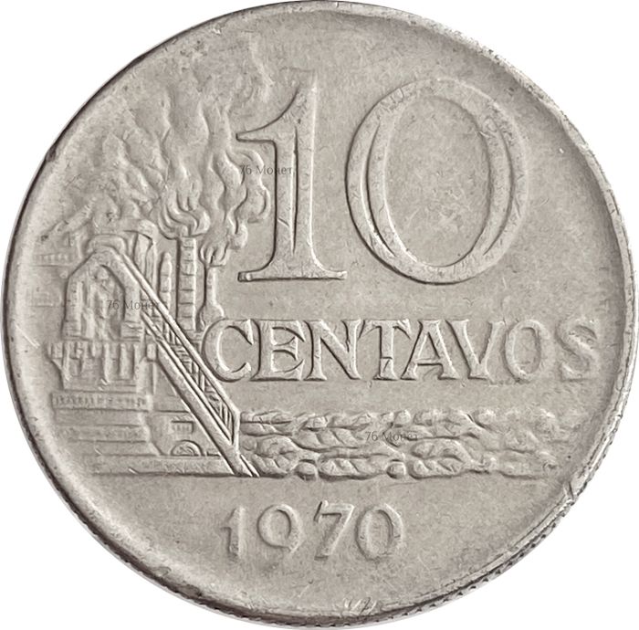 10 сентаво 1970 Бразилия