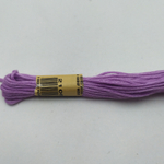 Нитки для вышивания 100% хлопок 12 сложений оттенки фиолетового