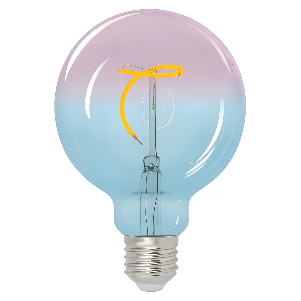 LED-SF01-4W-SOHO-E27-CW BLUE-WINE GLS77TR Лампа светодиодная SOHO. Синяя-винная колба. Спиральный филамент. Картон. ТМ Uniel