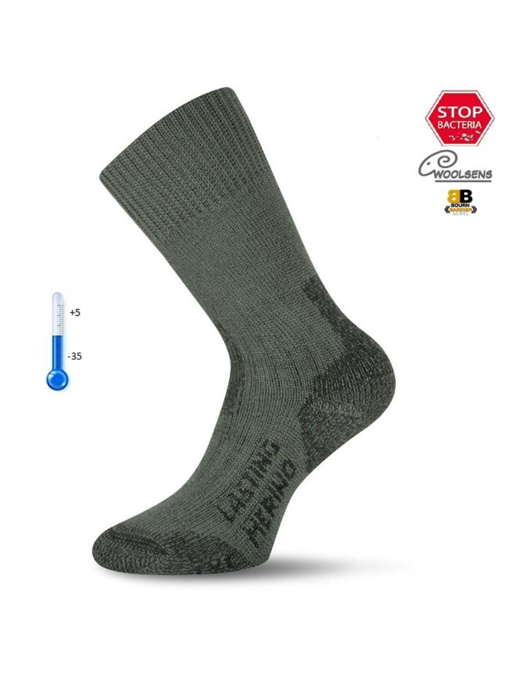 Носки Lasting TXC 620 wool+acryl зеленый XL (46-49)
