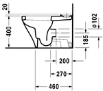 Унитаз напольный Duravit DuraStyle 2155090000-0935100005 белый, с крышкой микролифт, с бачком