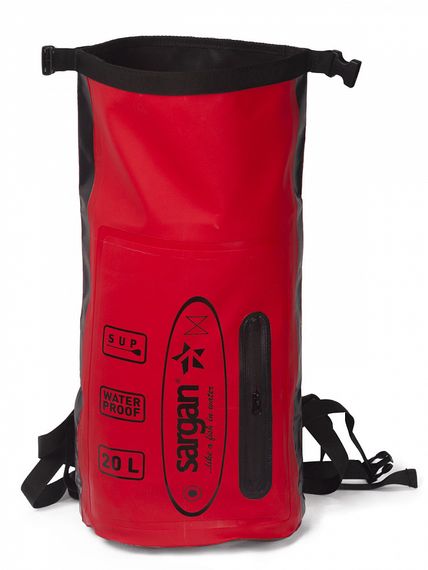Гермо-рюкзак Sargan ПРО SUP с внешним карманом 20 л красный