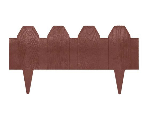 Ограждение декоративное ППК "Заборчик" 500х175х12 (коричневый)