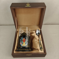 Чайный набор "Снегурочка" (Ручная роспись Палех)