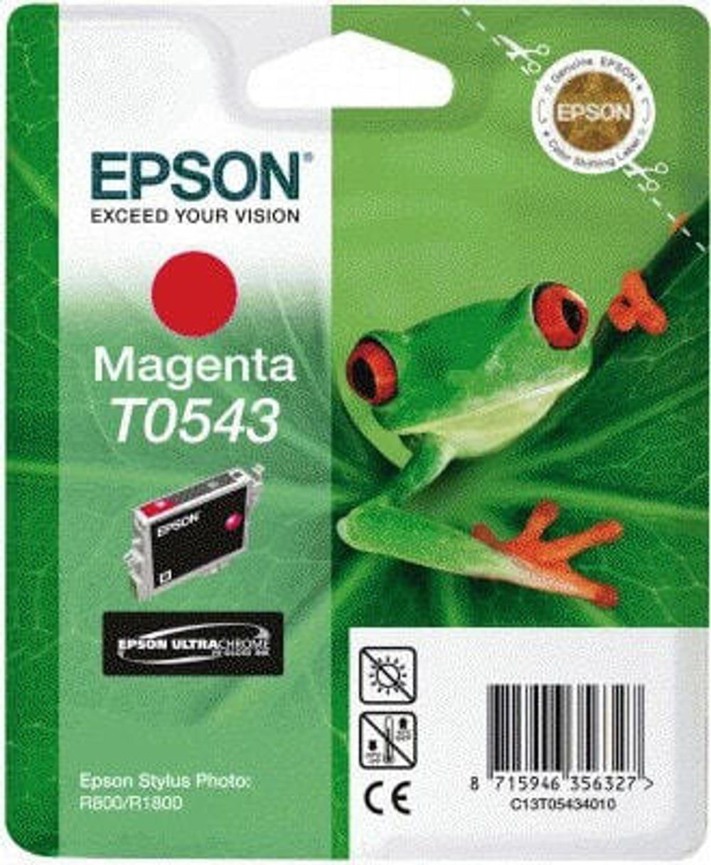 Epson Frog Singlepack Magenta T0543 струйный картридж 1 шт Подлинный Пурпурный C13T05434030