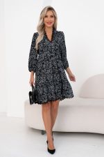 Платье Алика(черный/белый) Р11-1142 Nikol (Акция)