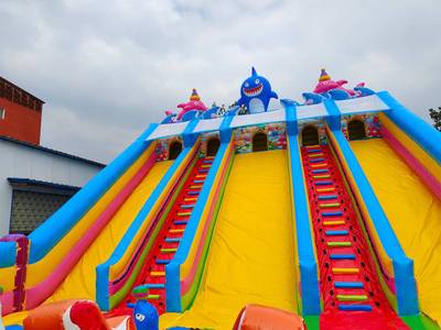 Коммерческий надувной батут «На морском дне 2», 20*10*8,5 м.